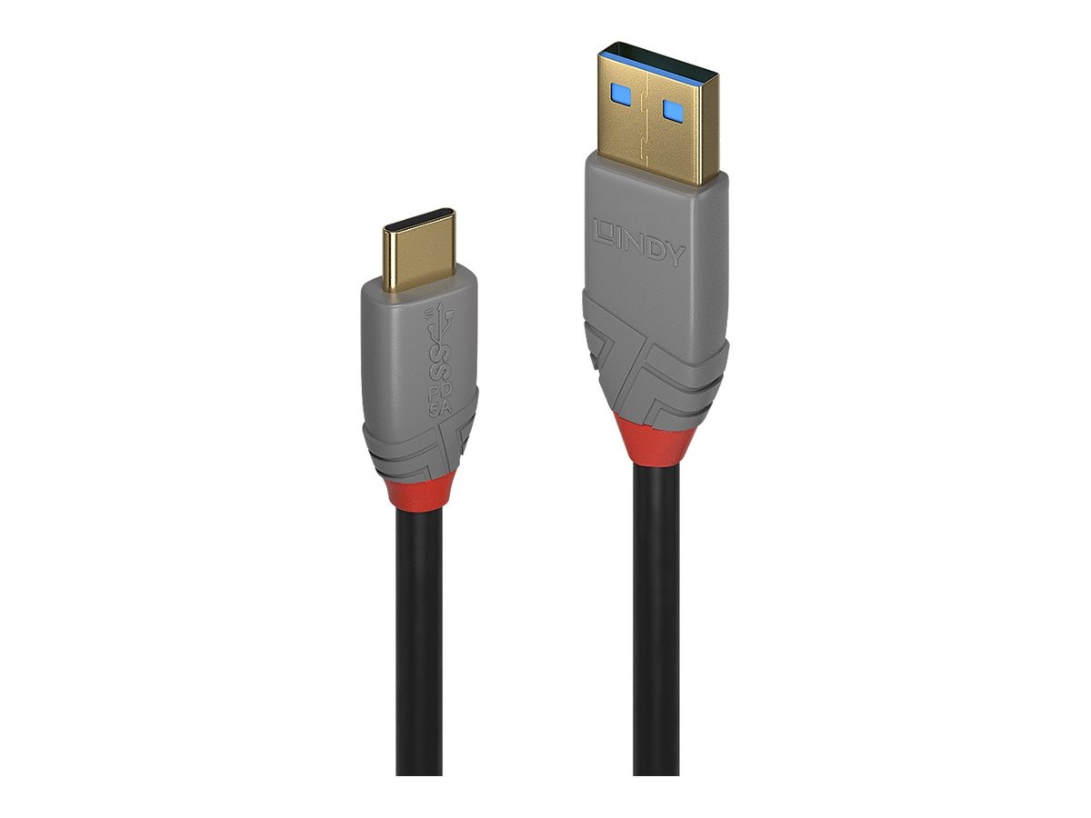 Lindy USB 3.2 Type A an C Cable 10Gbit/s Anthra Line Digital Cable/Data 36910