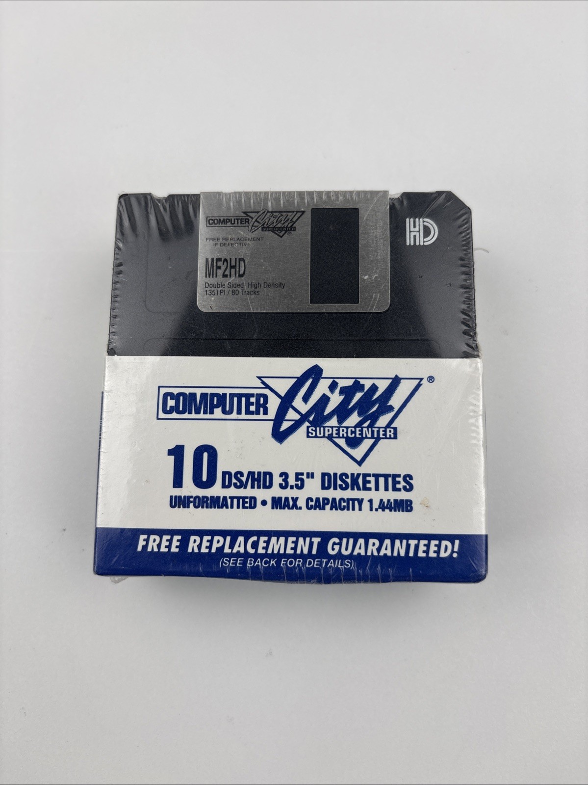 Vintage Computer City 3.5" DS HD Floppy Disks 1.44MB 10 Pack New Sealed