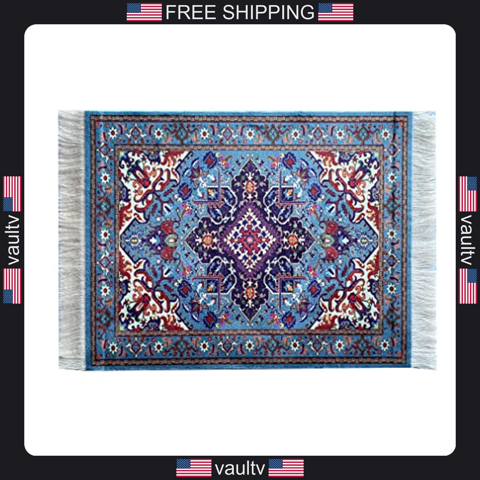 Beautiful Oriental Rug Style Mousepad, Miniature Carpet Computer Mouse Pad,