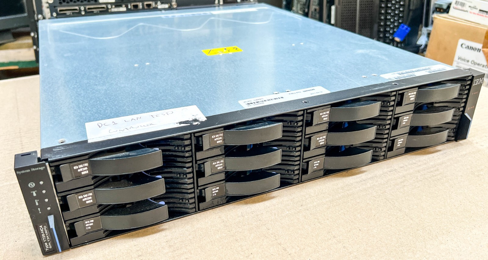 IBM 1726-HC4 DS3400 System Storage Array 2xController 7x 600GB 5x 2TB 2x 44W2171