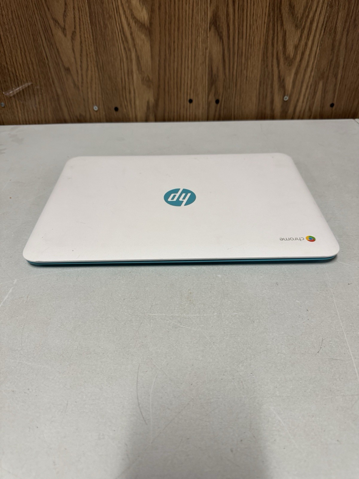 HP Stream 14-x010wm Blue Laptop | Turns On | Battery Dead | No Charger |