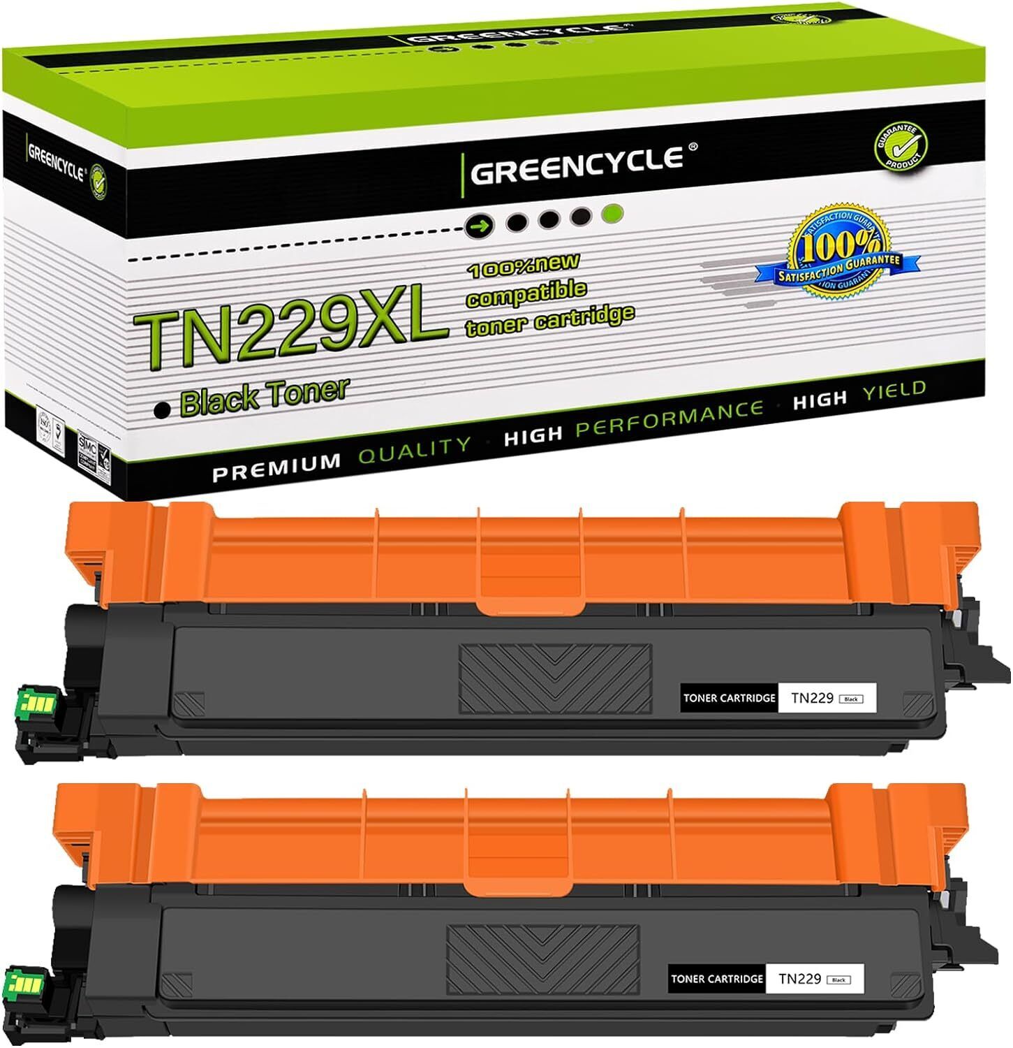 2PK TN229 Black Toner Cartridge Fit For Brother TN229XL MFC-L3780CDW HL-L3280CDW