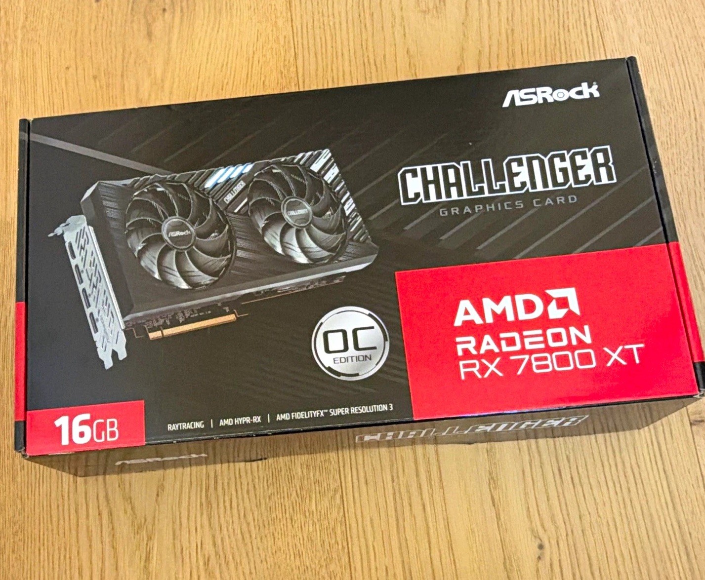 ASRock Challenger OC AMD Radeon RX 7800 XT 16GB GDDR6 PCIe x16 HDMI DP