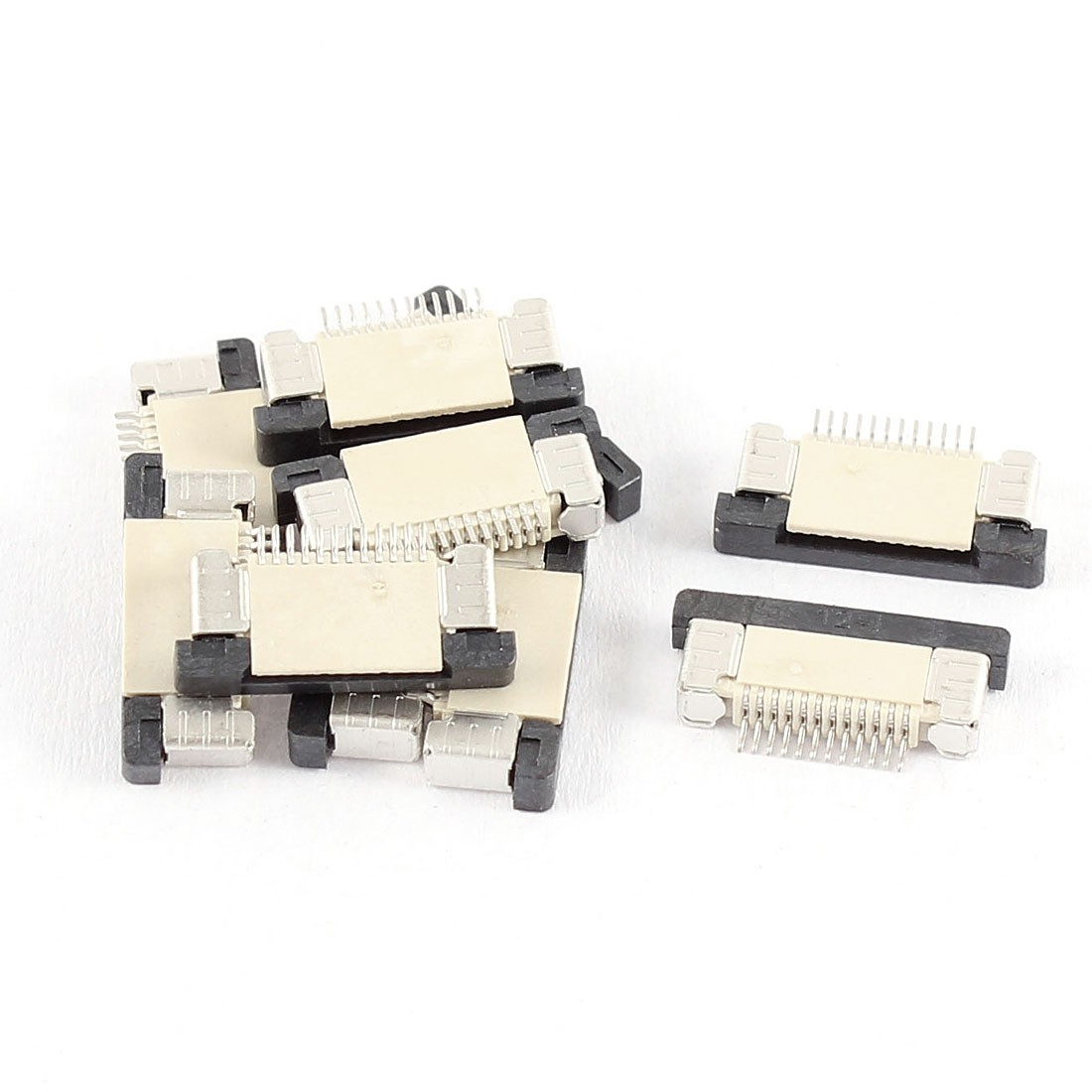 10Pcs Bottom Connect 12Pin 0.5mm Pitch FFC FPC Ribbon Sockets Connector