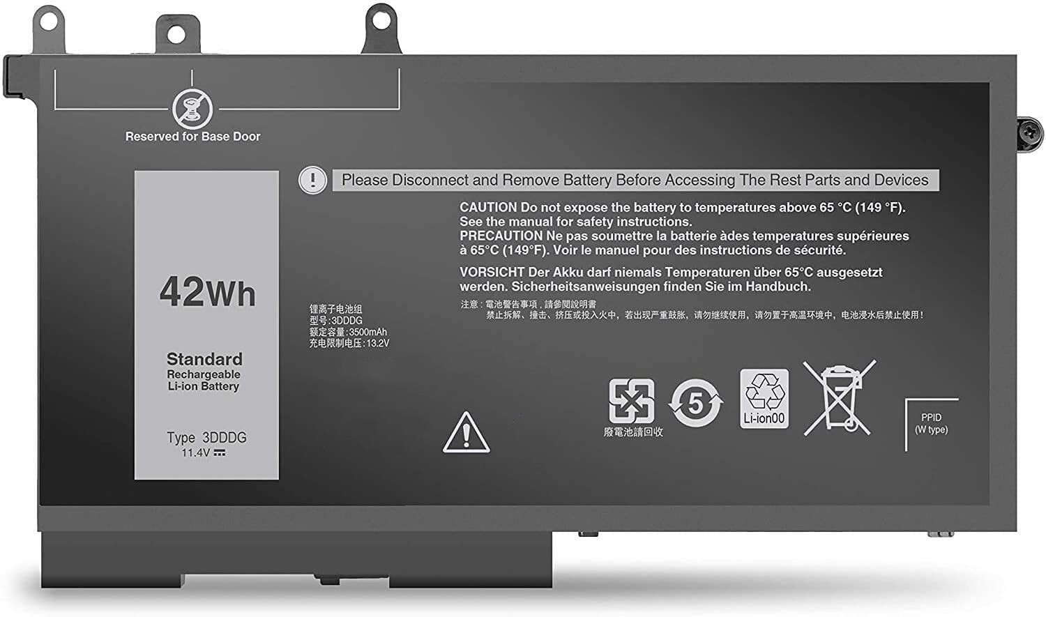 3DDDG Battery For Dell Precision M3520 M3530 Latitude E5480 E5490 E5580 E5590 US