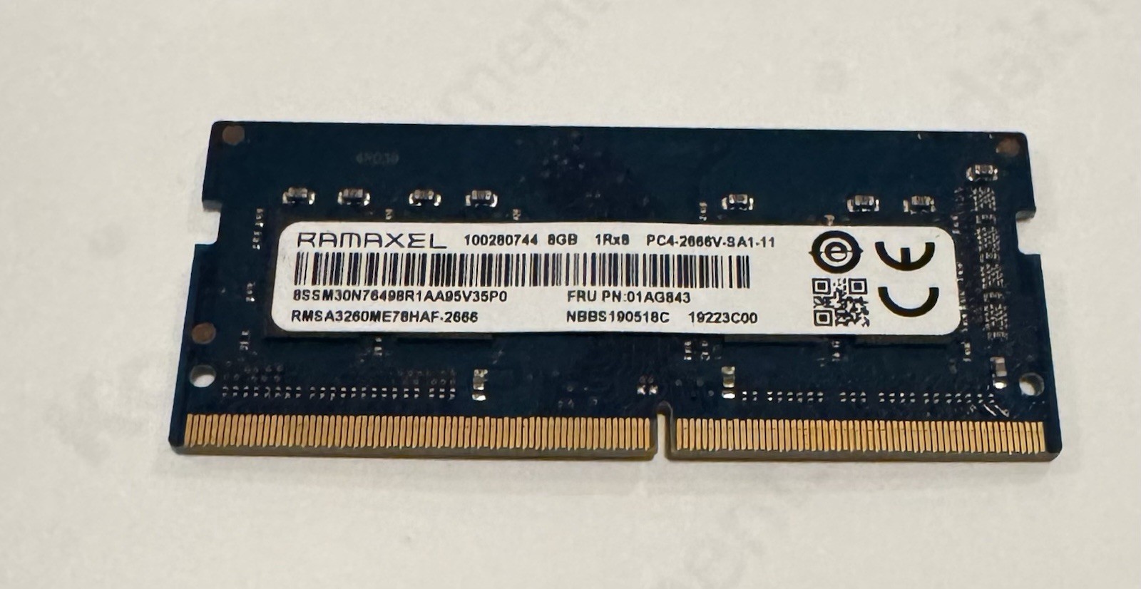 Ramaxel RMSA3260ME78HAF-2666 8GB PC4-21300 DDR4-2666 Memory DDR4