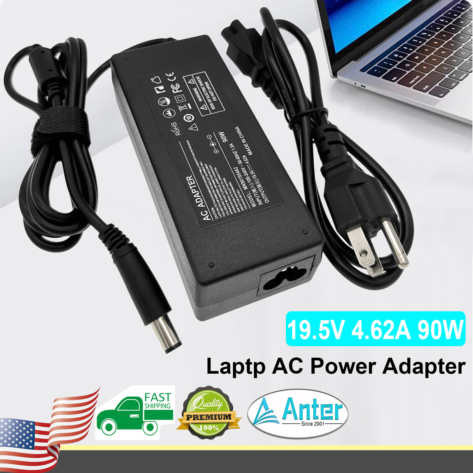 90W AC Adapter Charger For DELL Inspiron 300M 600M 700M Power Supply Cord