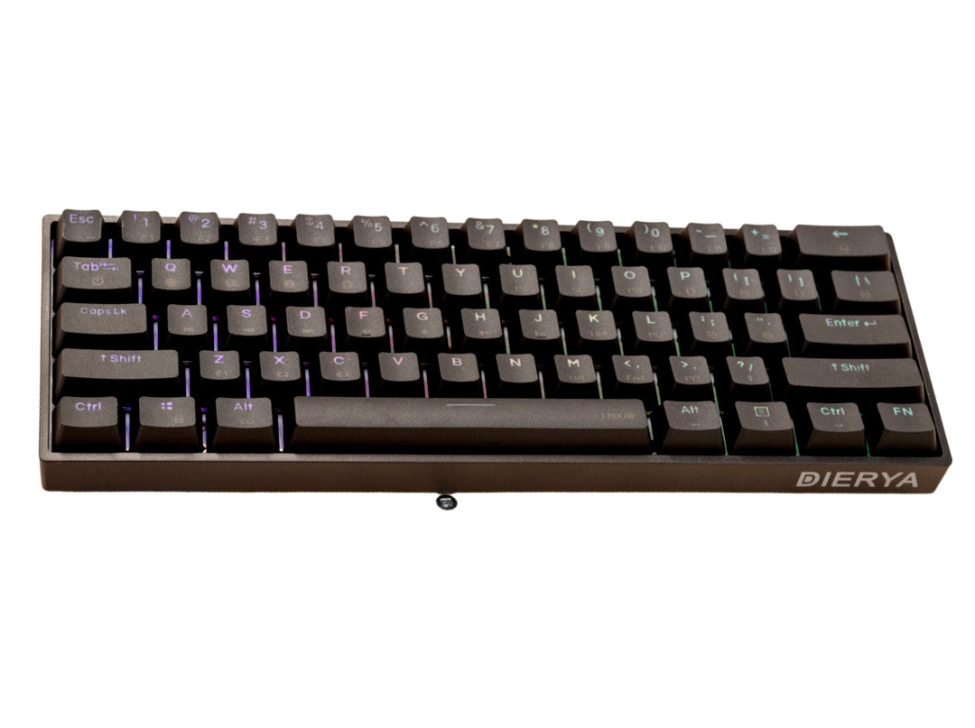 Dierya DK61 Keyboard  Ergonomic Durable Wired Mechanical Gaming with RGB Backlit