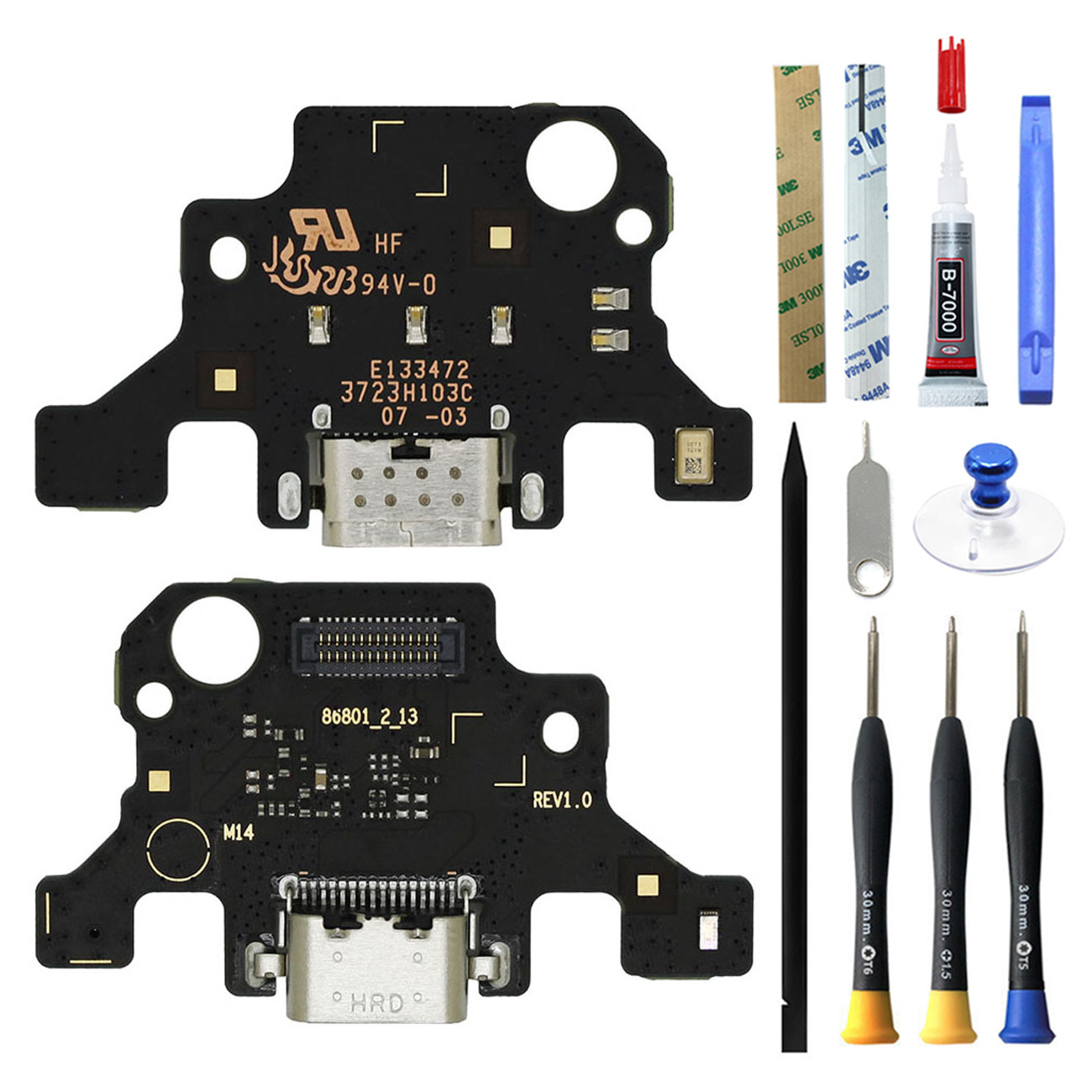 LCD Touch Screen Charging Port Board Flex Cable For Samsung Galaxy Tab A9+ Lot