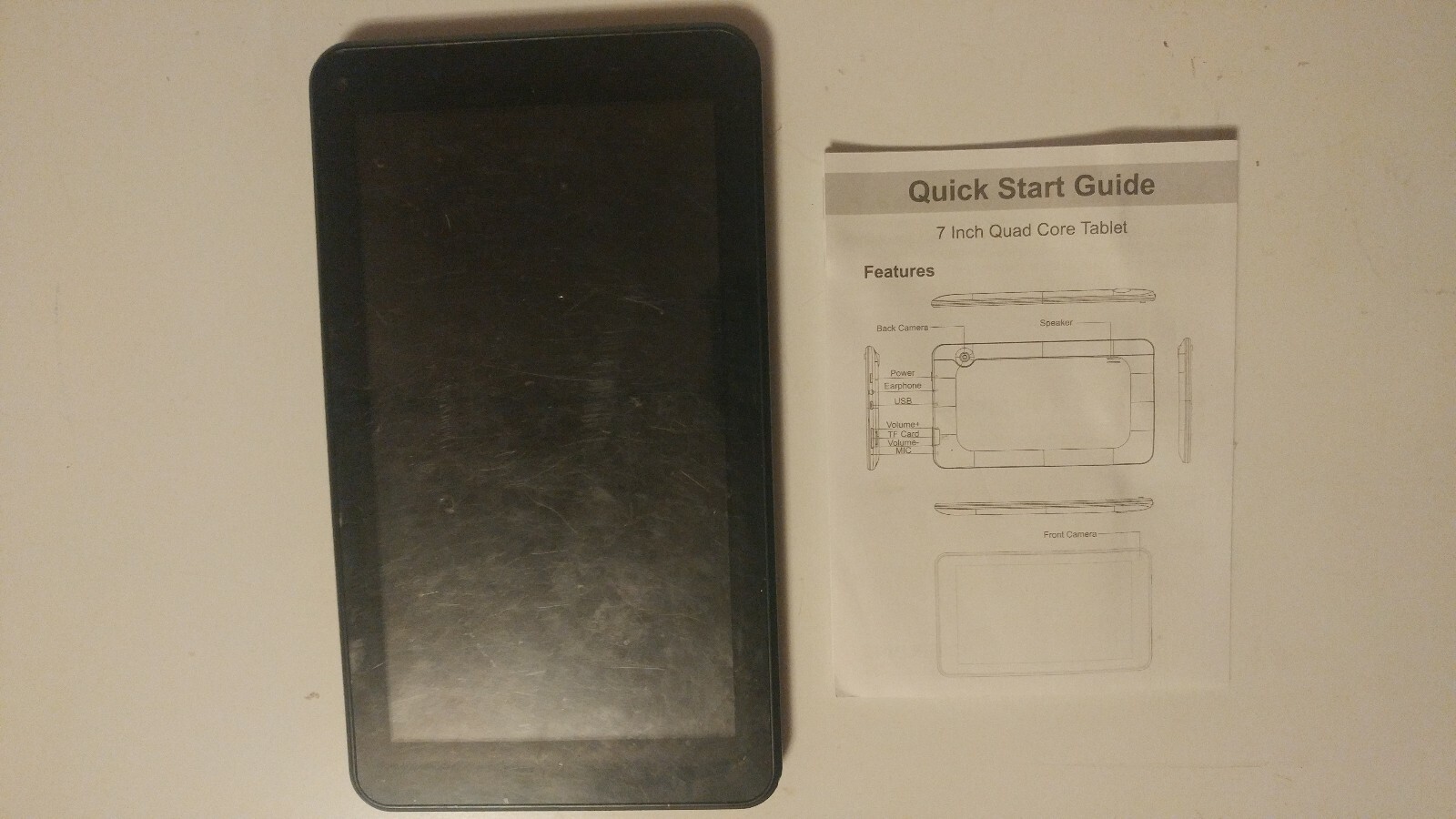 Pre-Owned Digiland 7"  Tablet -intel, (DL721-RB), Black China Non Working Parts