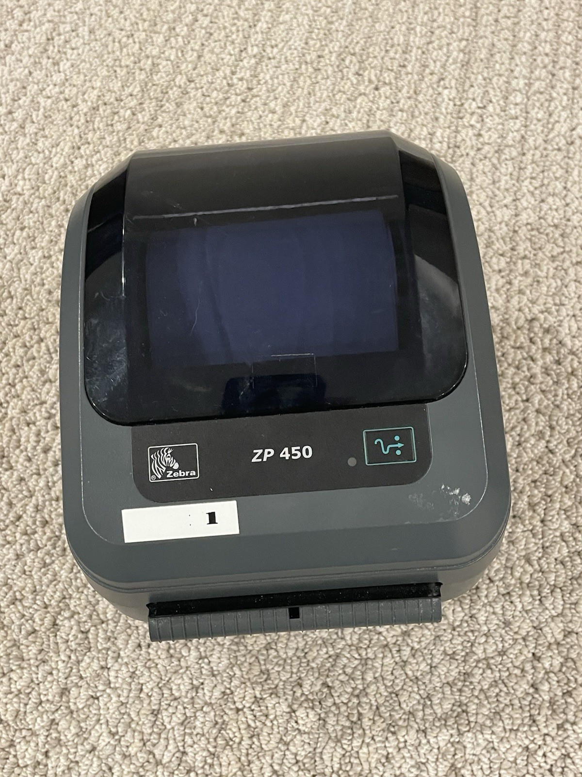 Zebra ZP 450 Working Missing Cords  As is