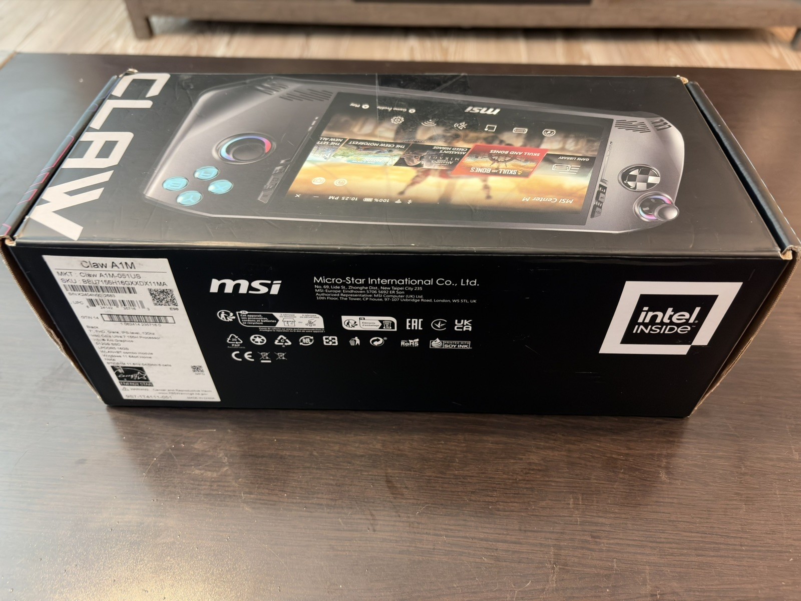 MSI Claw A1M Gaming Handheld Intel Ultra 7 155H