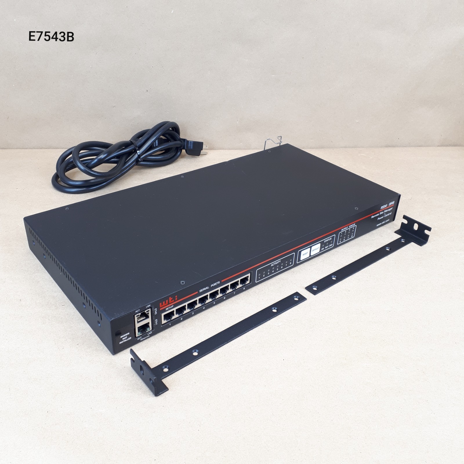WTI RSM-8R8-1DE-NMI Remote Site Manager 8-Port Power Control w/ Power Cord