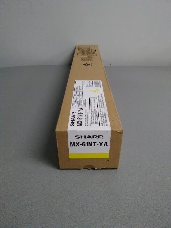 Sharp MX-61NT-YA (MX61NTYA) Yellow Toner Cartridge MX-2630N Genuine