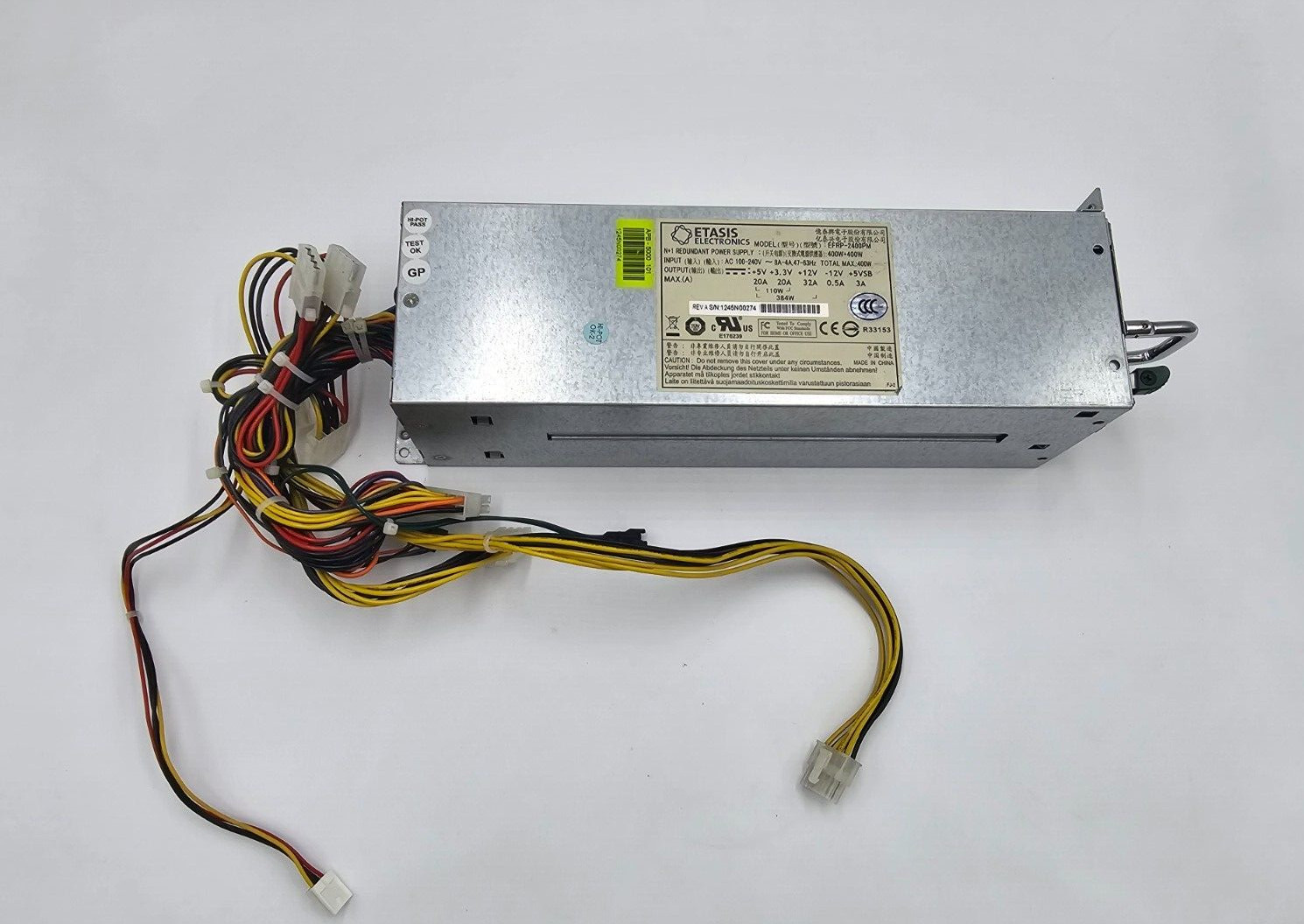 ETASIS EFRP-2400PM Chassis with 2x EFRP-400 400W Redundant Power Supply