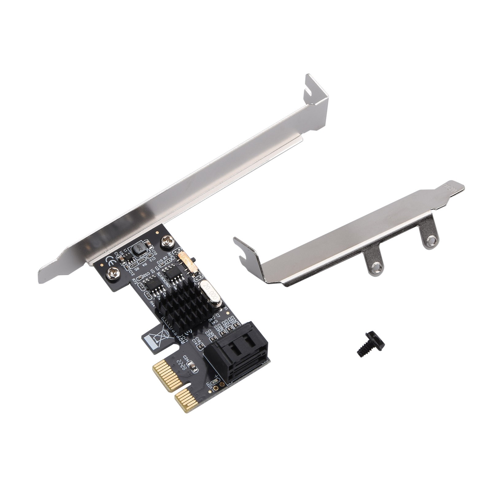 New ASM1061 SATA3.0 2-Port SATA III Expansion Controller Adapter Card 6G