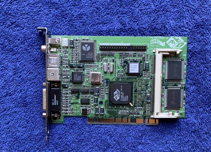 Vintage AMC,  ATI Tech Computer Card; likely for Mac