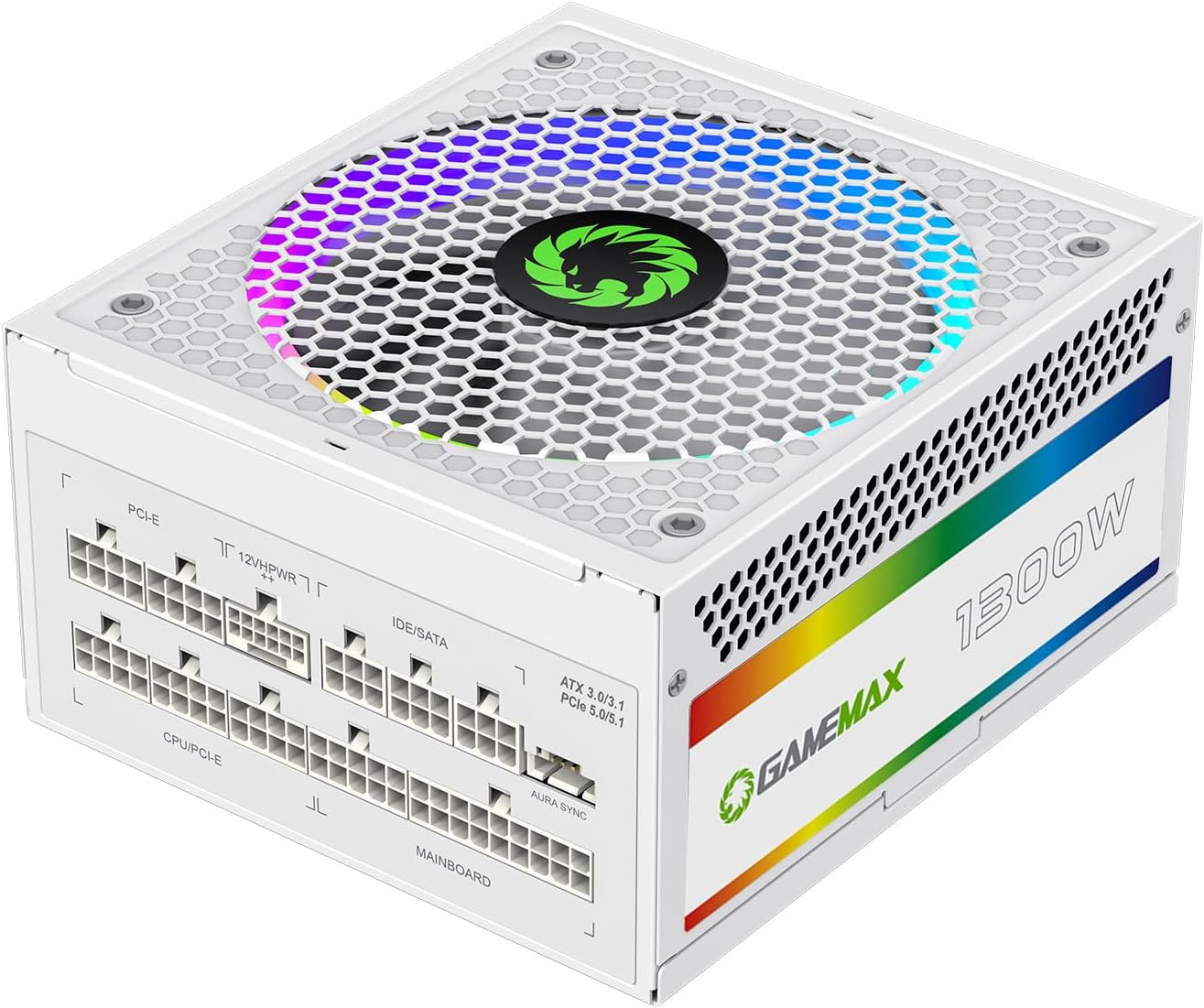 1300W Power Supply, ATX 3.0 & PCIE 5.0 Ready, 80+ Platinum Certified, Addressab