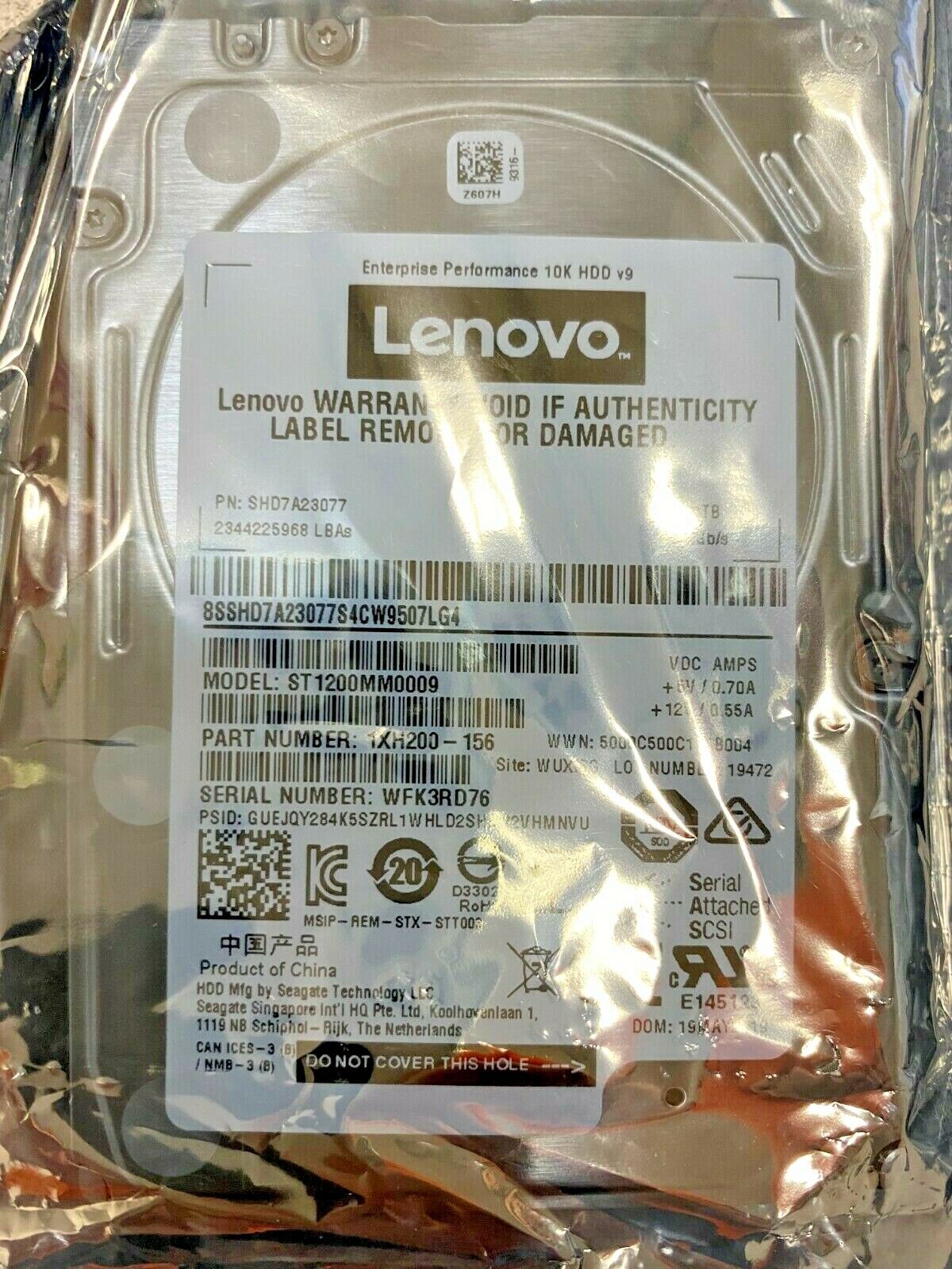 Lenovo 1.2TB 10K SAS 12Gb/s 2.5