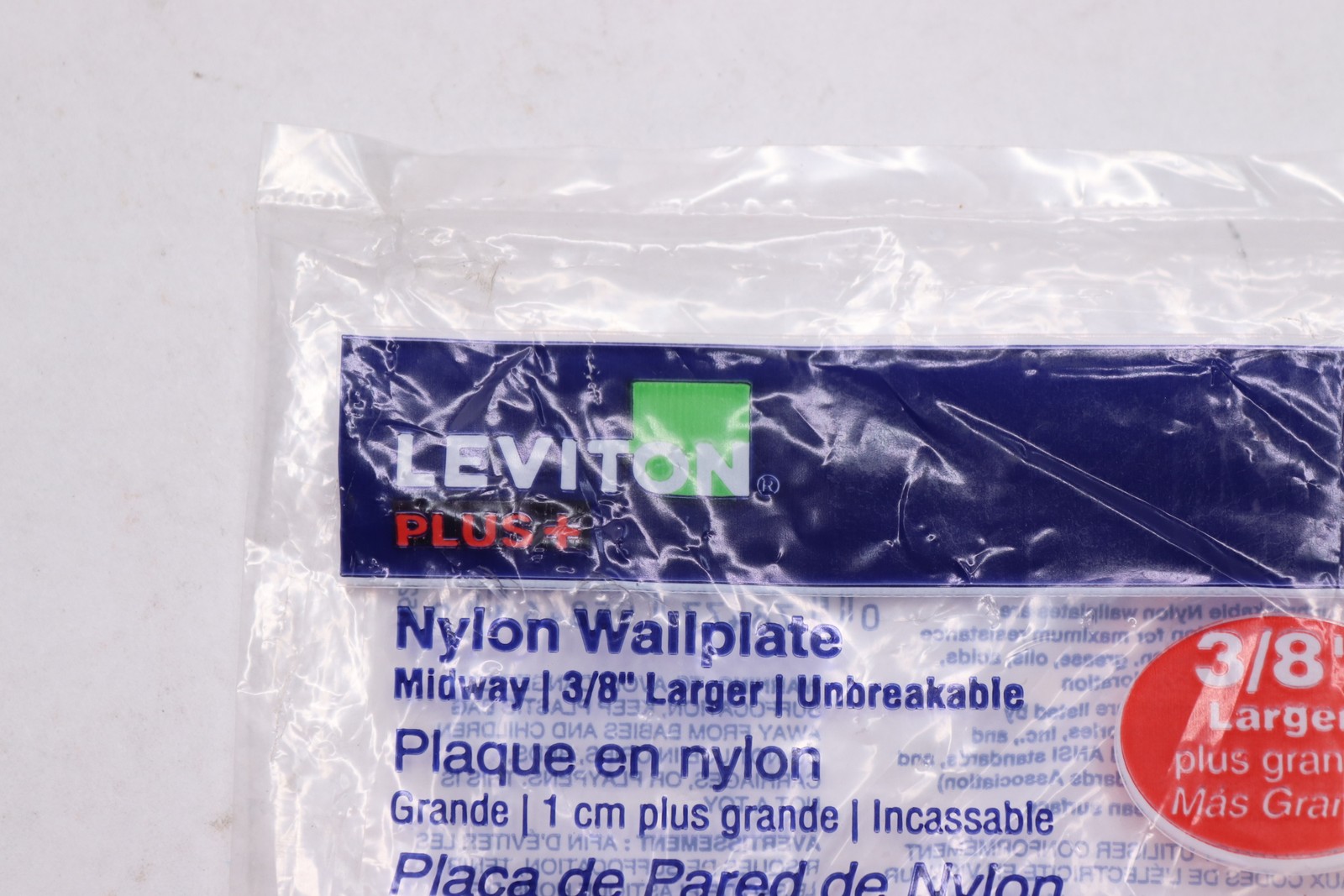 Leviton Telephone/Cable Wall Plate 1-Gang Plastic 3/8 R52-PJ11-W