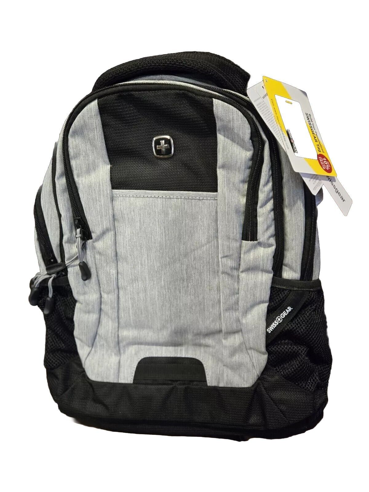 SwissGear Cecil 5505 Laptop Backpack Heather Grey 18-Inch Bag School Work Gray
