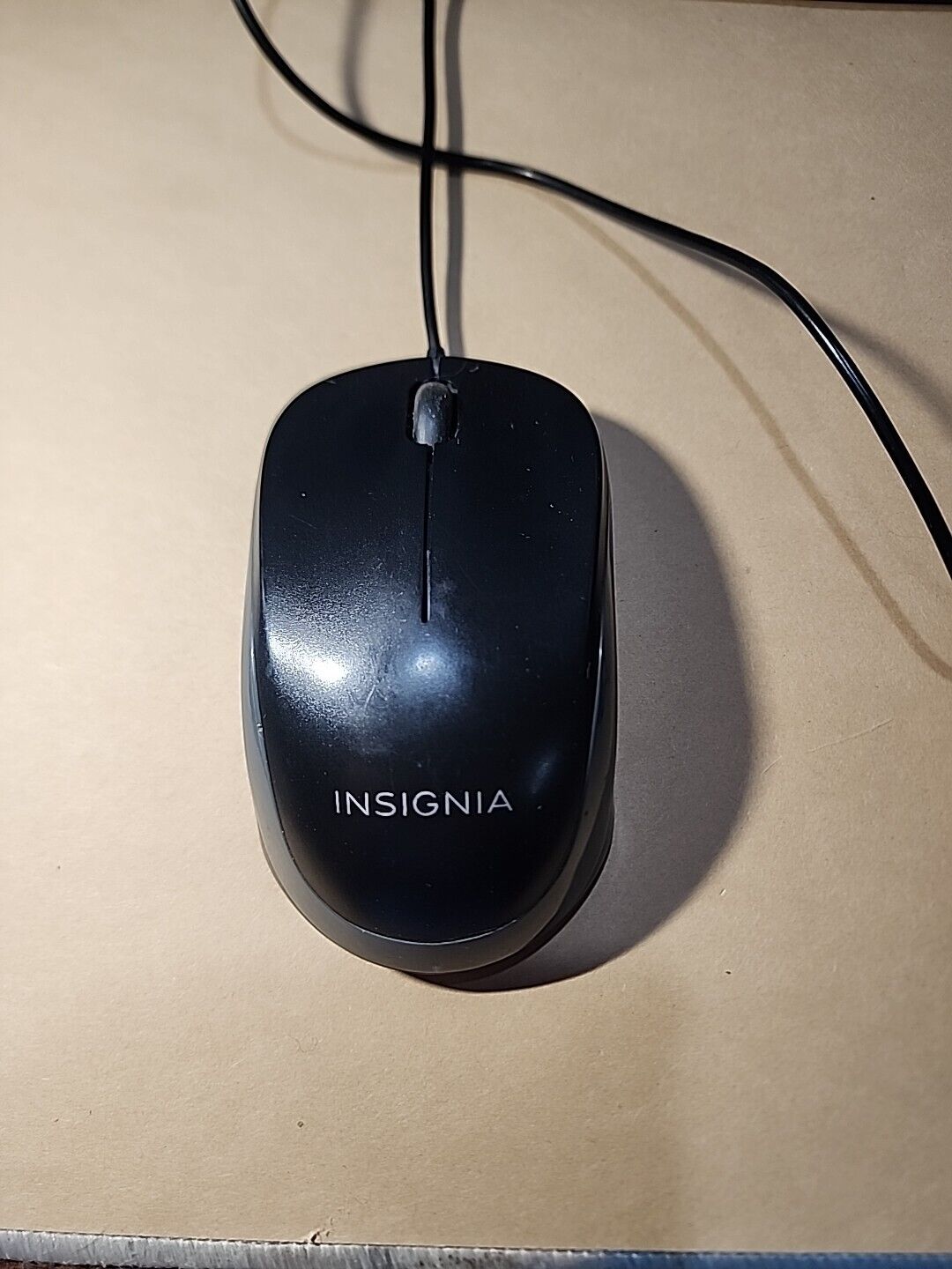 Insignia - USB Optical Mouse - Black/Gray NS-PNM5013