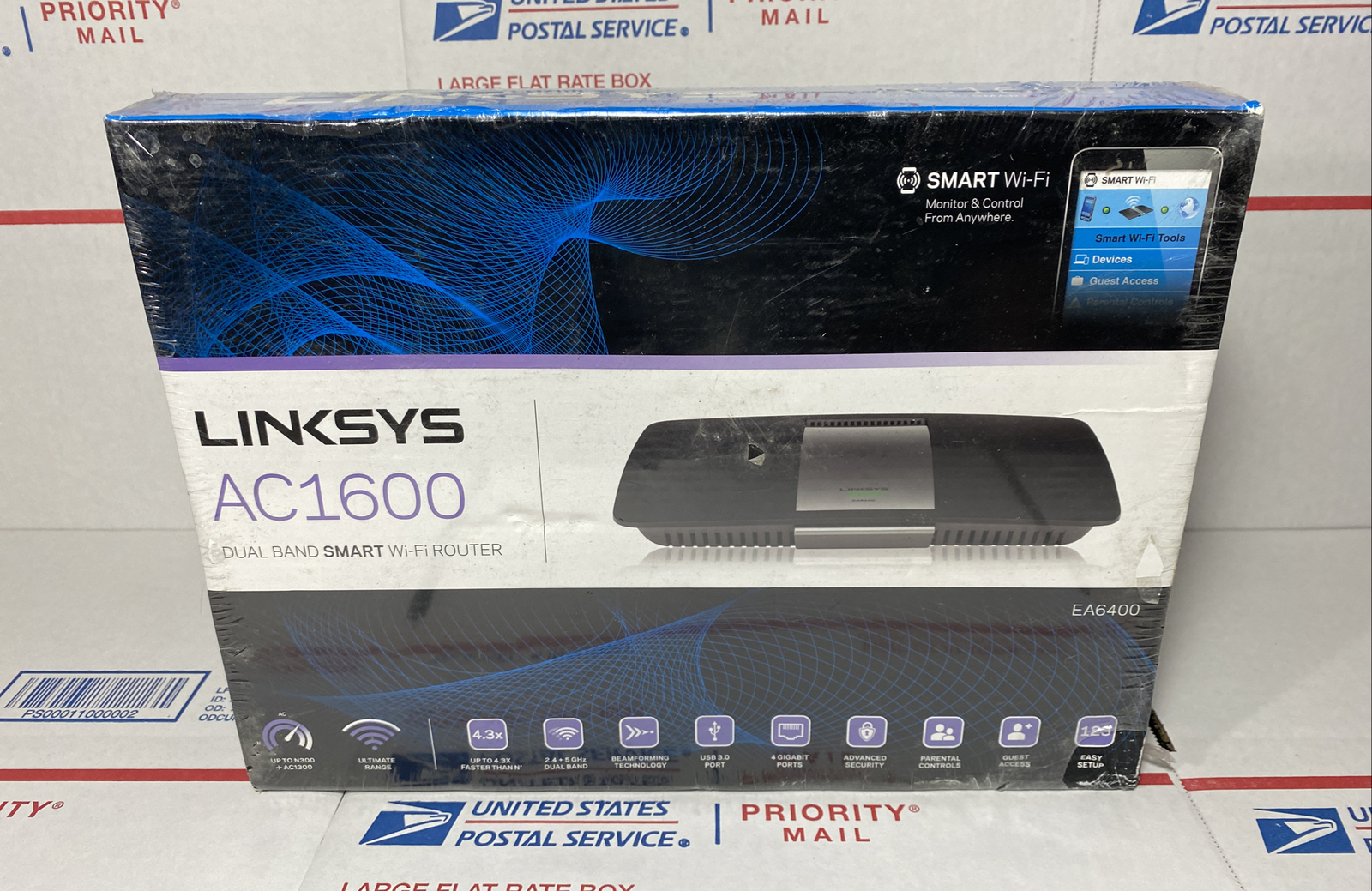 NEW🔥Linksys AC1600 EA6400 802.11ac Smart Wi-Fi Router -NEXT DAY SHIP -WARRANTY