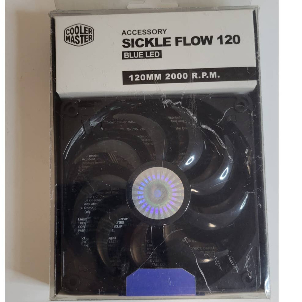 Cooler Master Sickle Flow 120mm R4-L2R-20AG-GP Blue LED Fan100