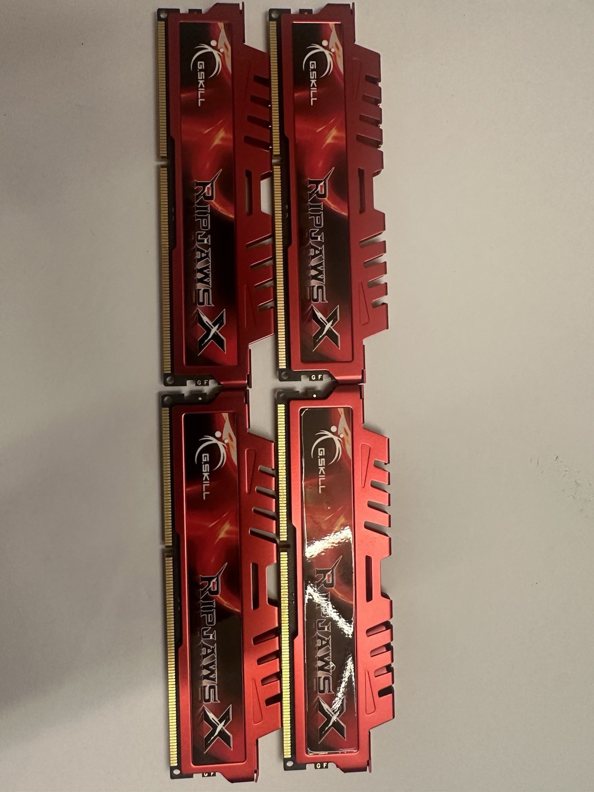 G.SKILL Ripjaws X 16GB 4x4GB DDR3 1600MHz PC3-12800 CL9 Gaming RAM Red
