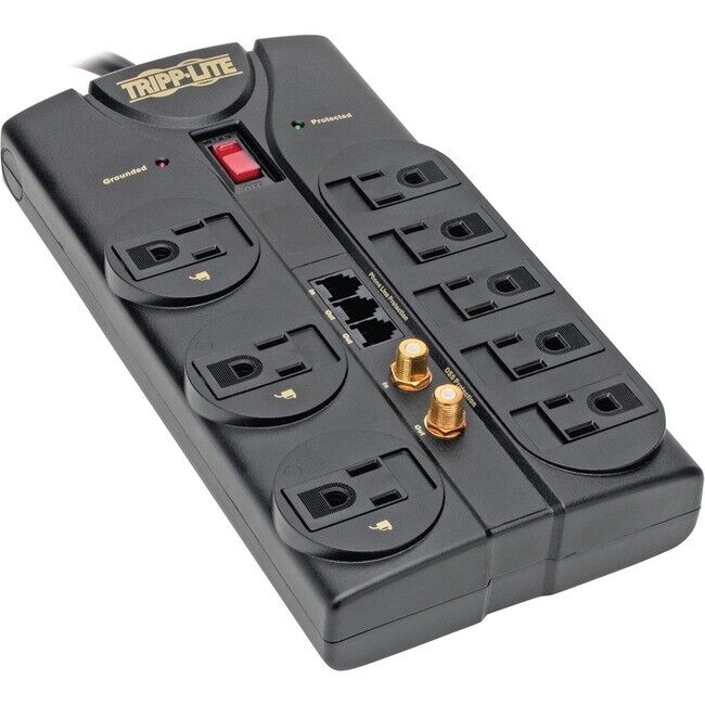 Tripp Lite Protect It 8-Outlet Surge Protector w/ Tel/Fax/Modem/Coax Protection