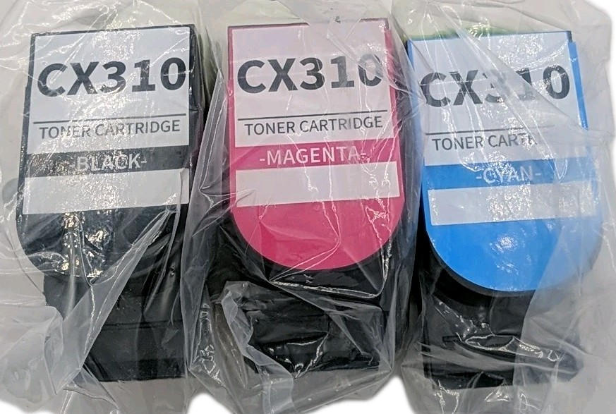 CX310 Replacement Toner Cartridges, Cyan/Magenta/Black