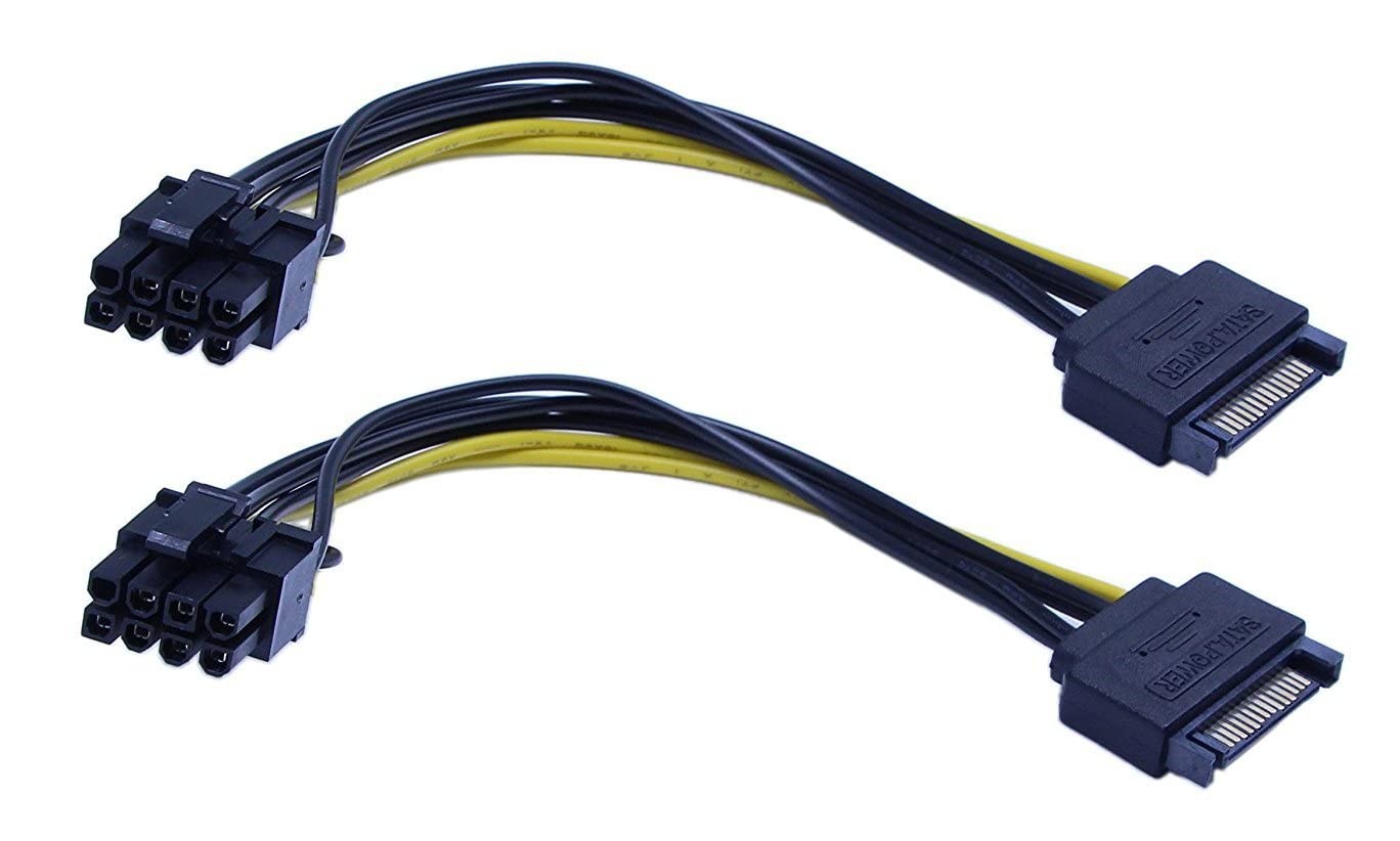 15-Pin SATA to 8 Pin PCIe Power Adapter Cable 20CM