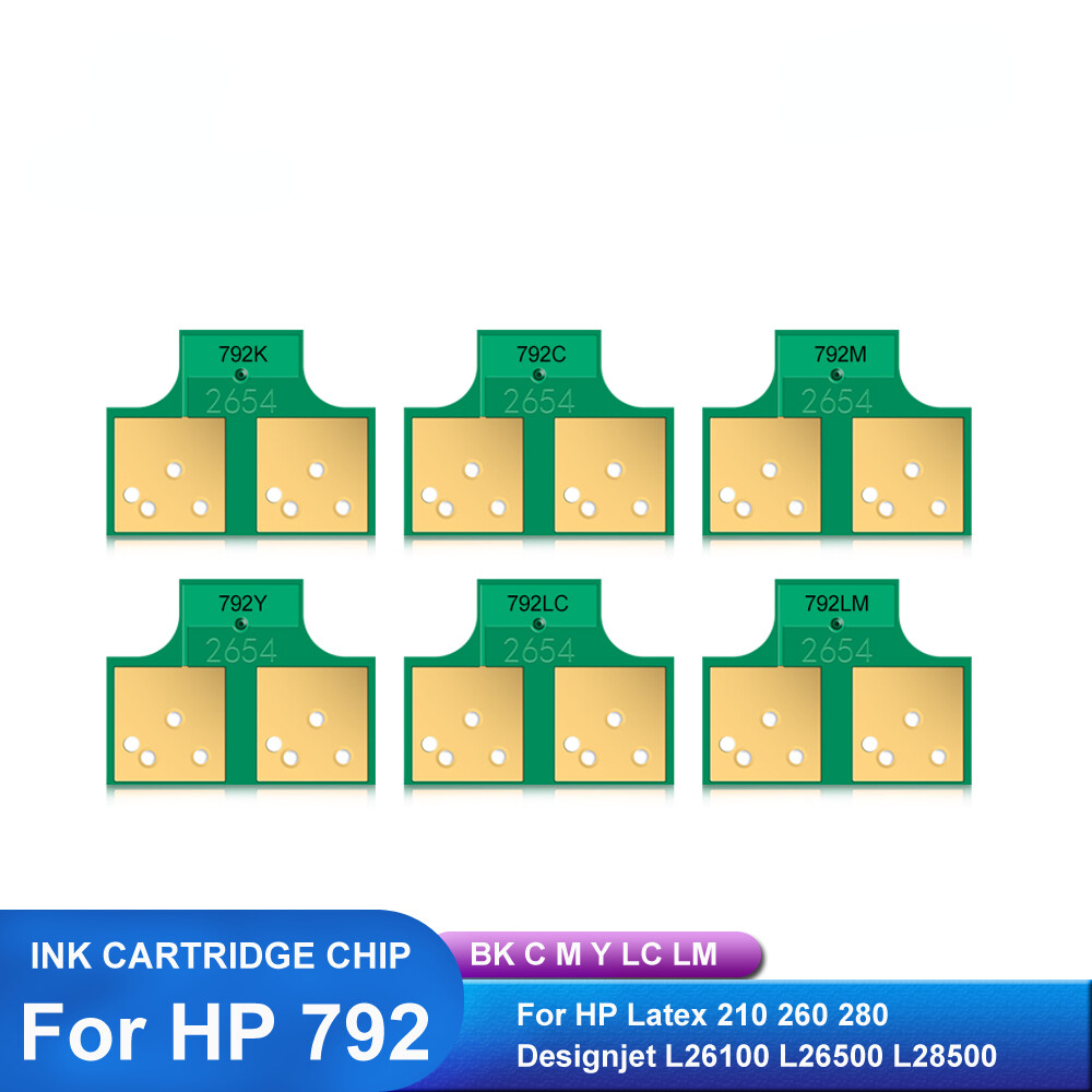 For HP792 One Time Ink Cartridge Chip For HP 210 260 280 L26100 L26500 L28500Ope