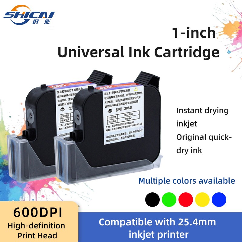 Ink Cartridge for 25.4mm Handheld Inkjet Printer 3 Pack Refill