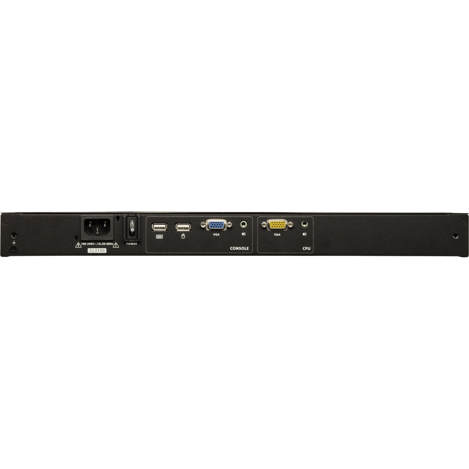 CL3100NX-ATA-GG ATEN 1U Short Depth USB VGA Single RailLCD............-Germa ~D~
