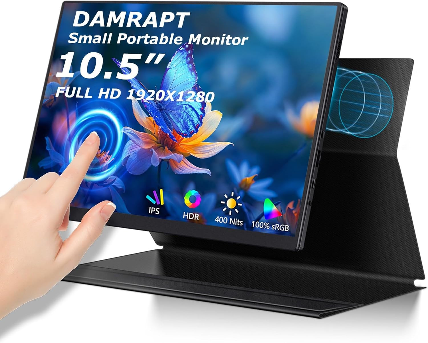 Small Portable Monitor Touchsreen 10.5" 1280P IPS USB C HDMI HDR