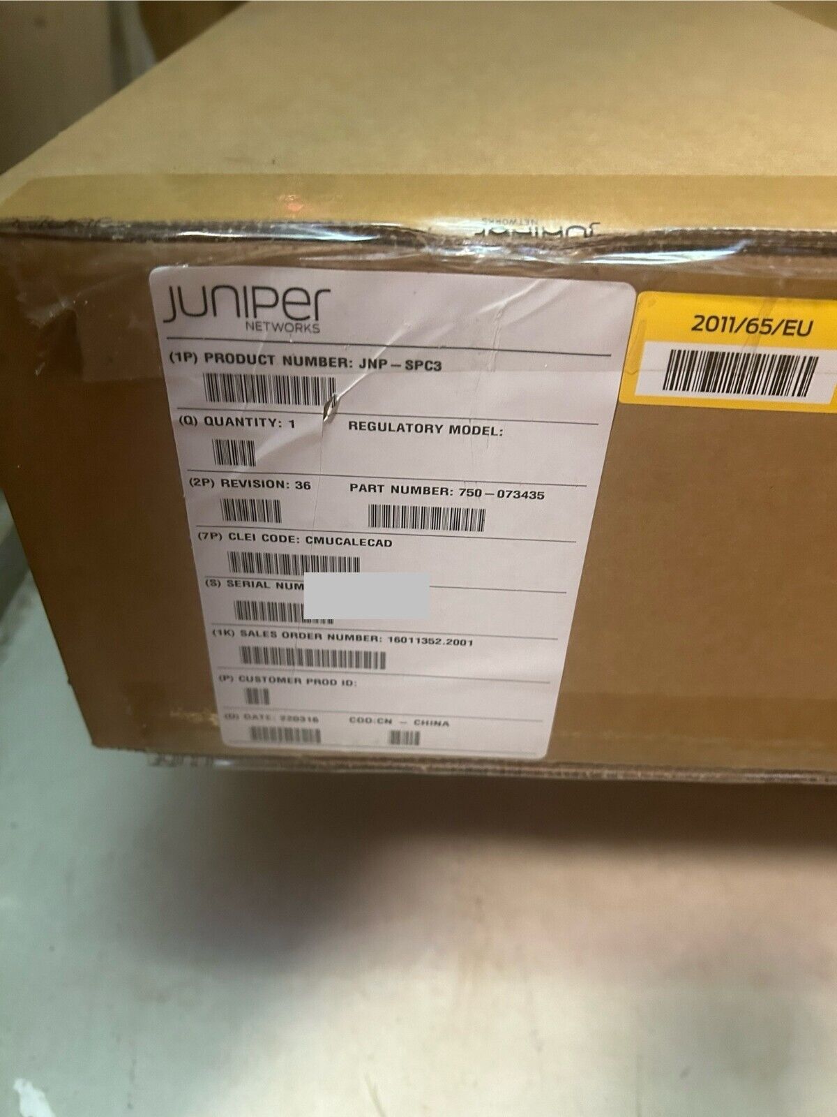 New Sealed Juniper MX-SPC3 JNP-SPC3 3rd Gen Security Processing Card CGNAT, VPN,