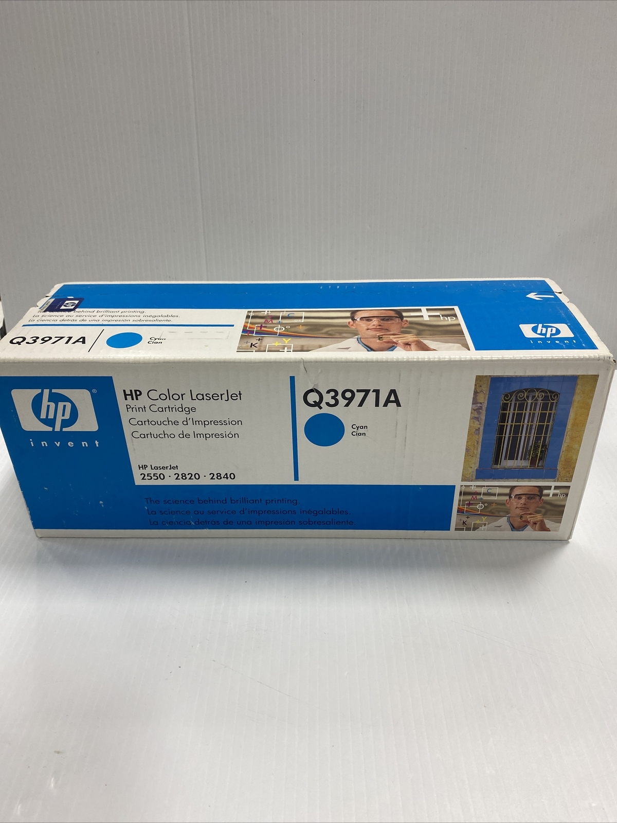 Q3971A 123A Genuine HP Cyan Toner Color LaserJet 2500L 2550LN 2550 2800 2820 