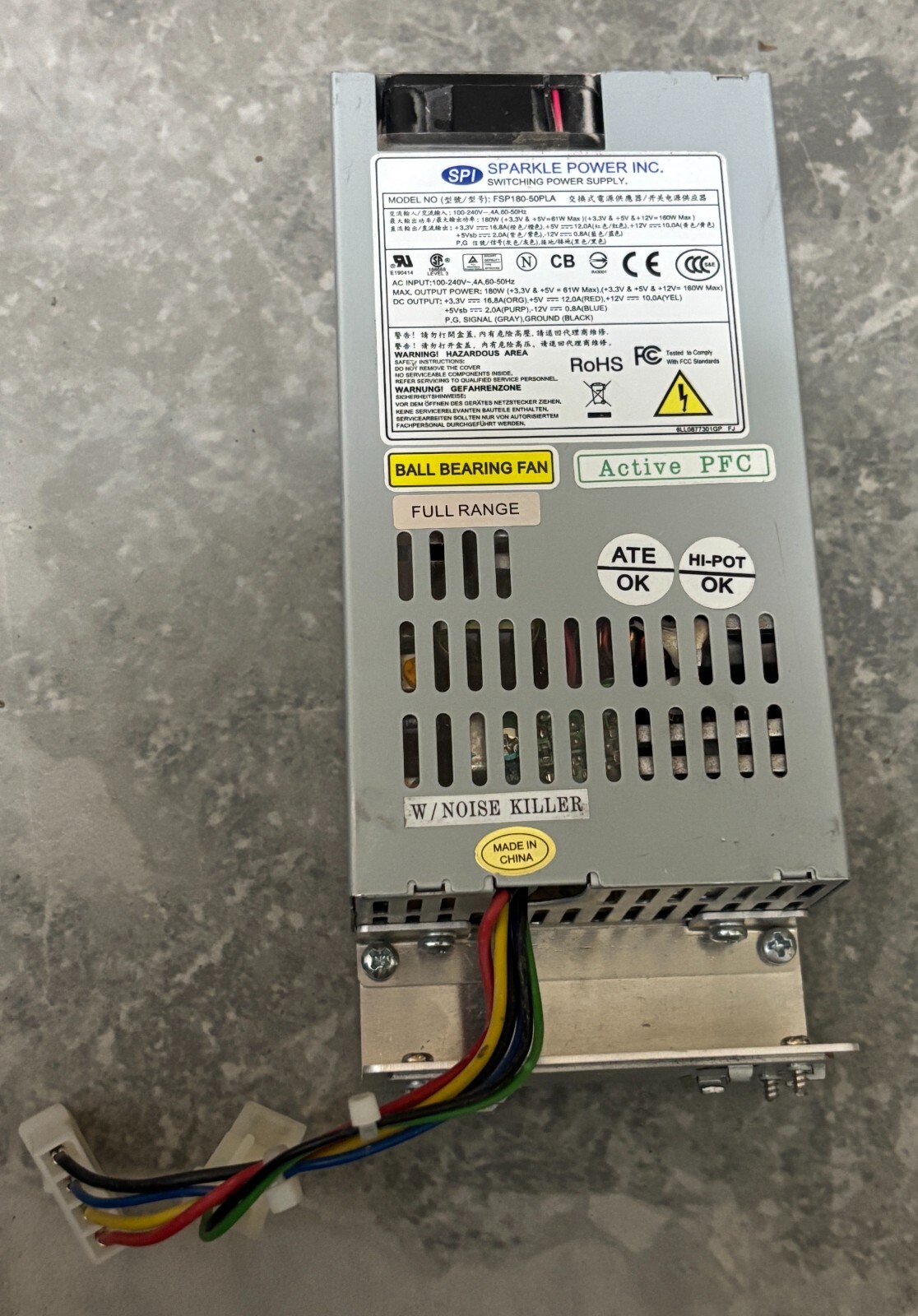 SPI Sparkle Power FSP180-50PLA 180W Power Supply