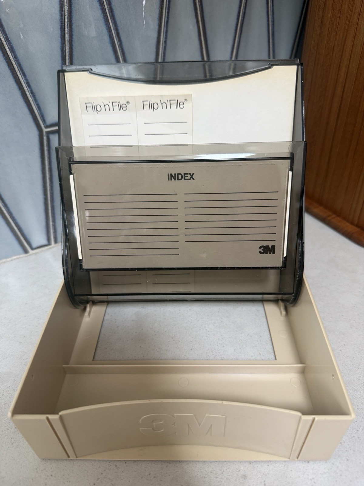 Vintage 3M Floppy Disk Flip n File Case for 5.25" Diskettes 1980's EUC