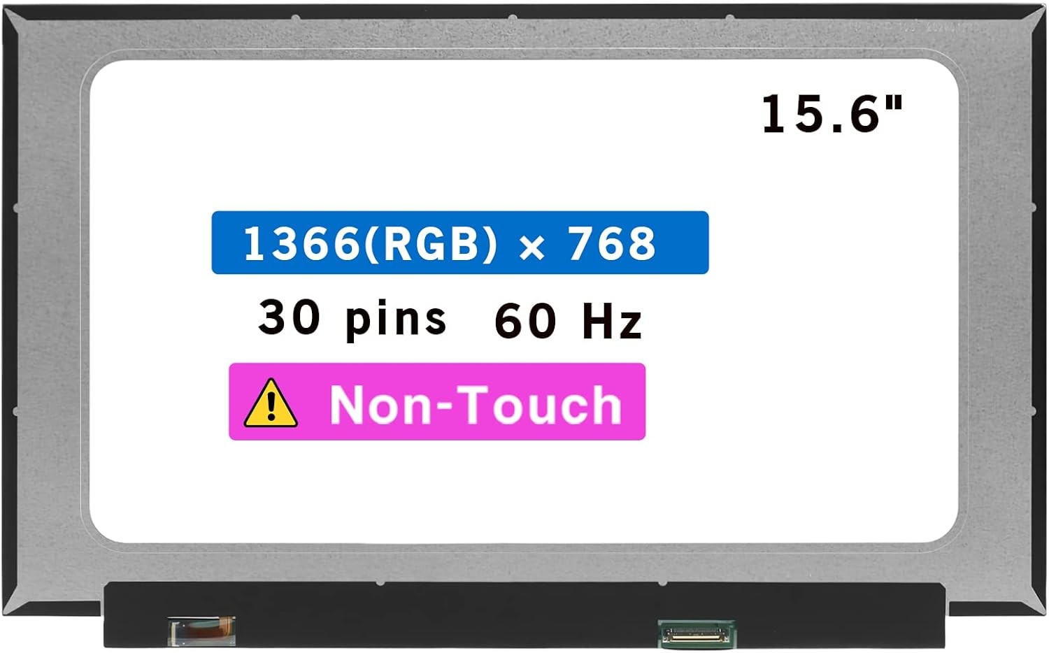 15.6" LCD Screen for HP 15-DW3000 15-DW4000 Series HD 30pin Non-Touch Display