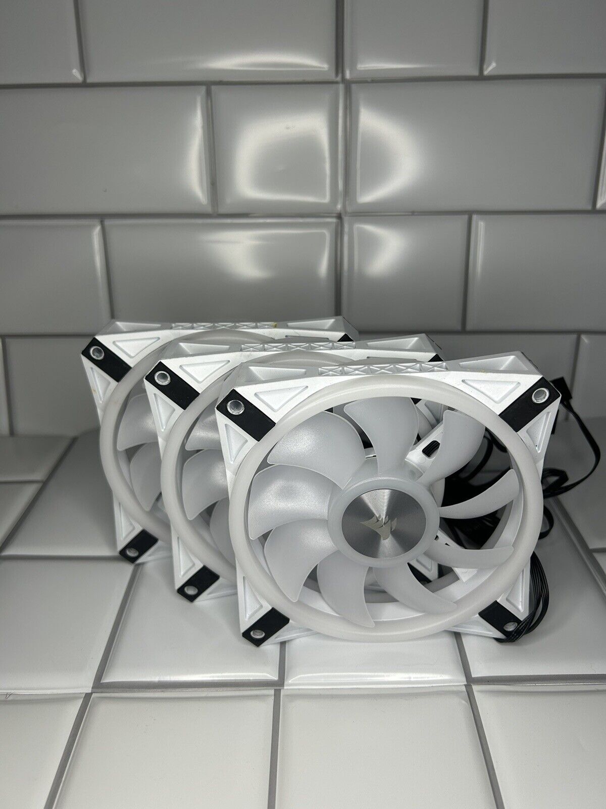 Corsair QL120 RGB 120mm Cooling Case Fan - 3 Pack-WHITE
