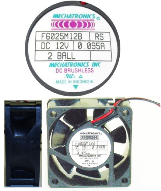 QUALITY/INDUSTRIAL Double Ball Bearing 60mm*25mm 12VDC/12V/7/9/14V Fan 2wire