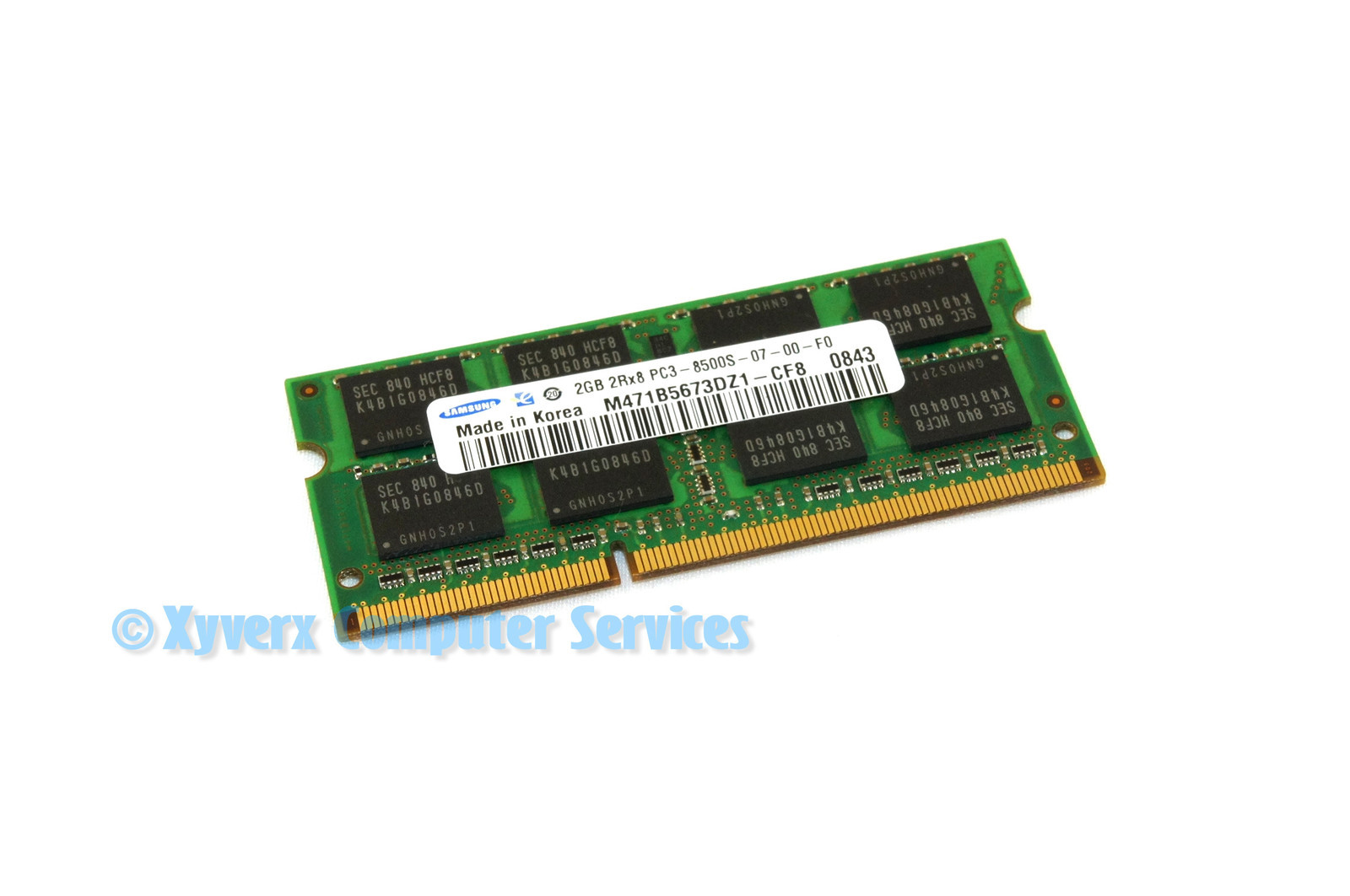 M471B5673DZ1-CF8 GENUINE OEM SAMSUNG LAPTOP MEMORY 2GB DDR3 PC3-8500 (CA65)