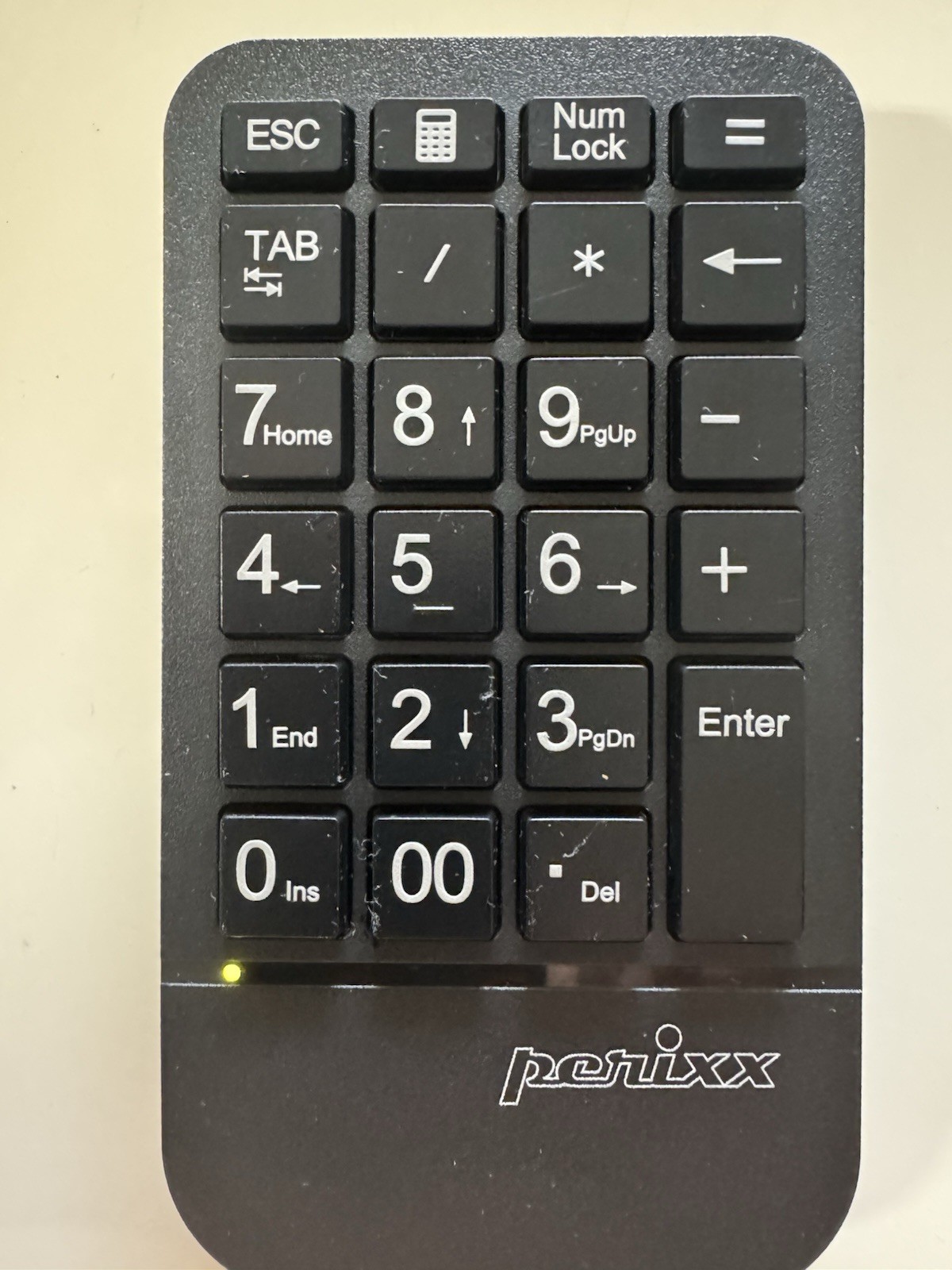 Perixx Bluetooth Wireless Numeric Keypad, Peroduo-606 (MK586G) - Only Key Pad