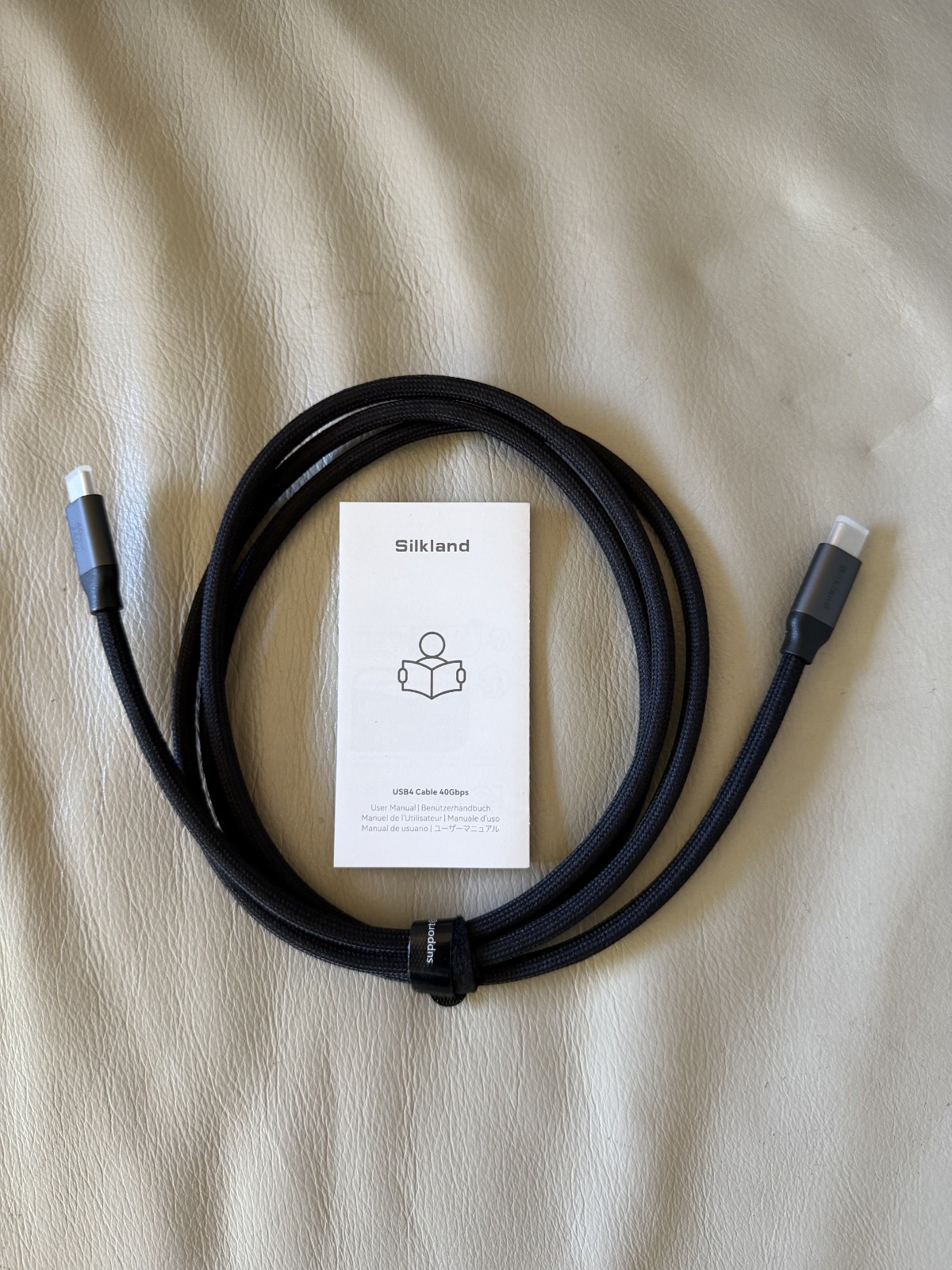Silkland USB4 USBC Cable, 2M, 40Gbps, 8K@60Hz, 240W, 48V/5A