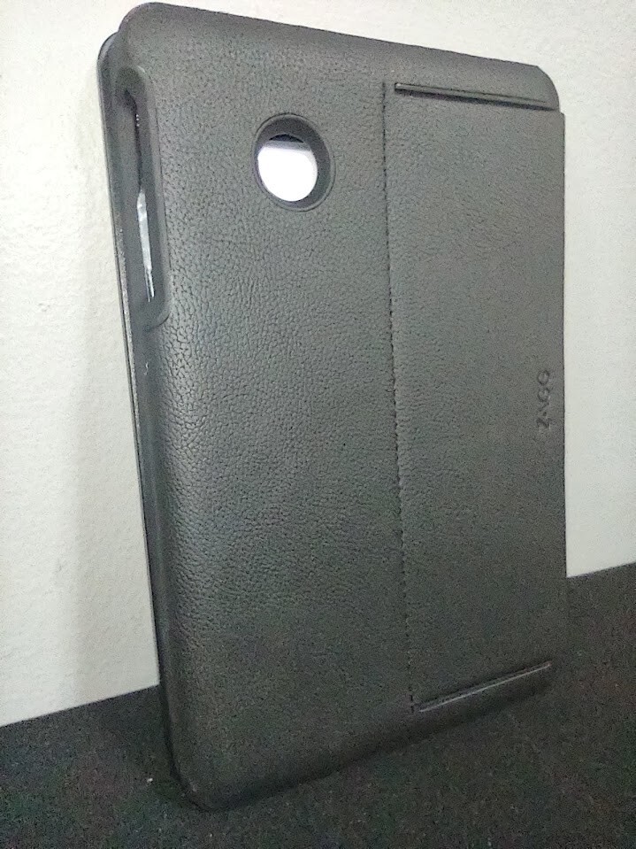 [OB] ZAGG Ellipsis 7 Black Leather Tablet Keyboard Folio Case Cover Kickstand