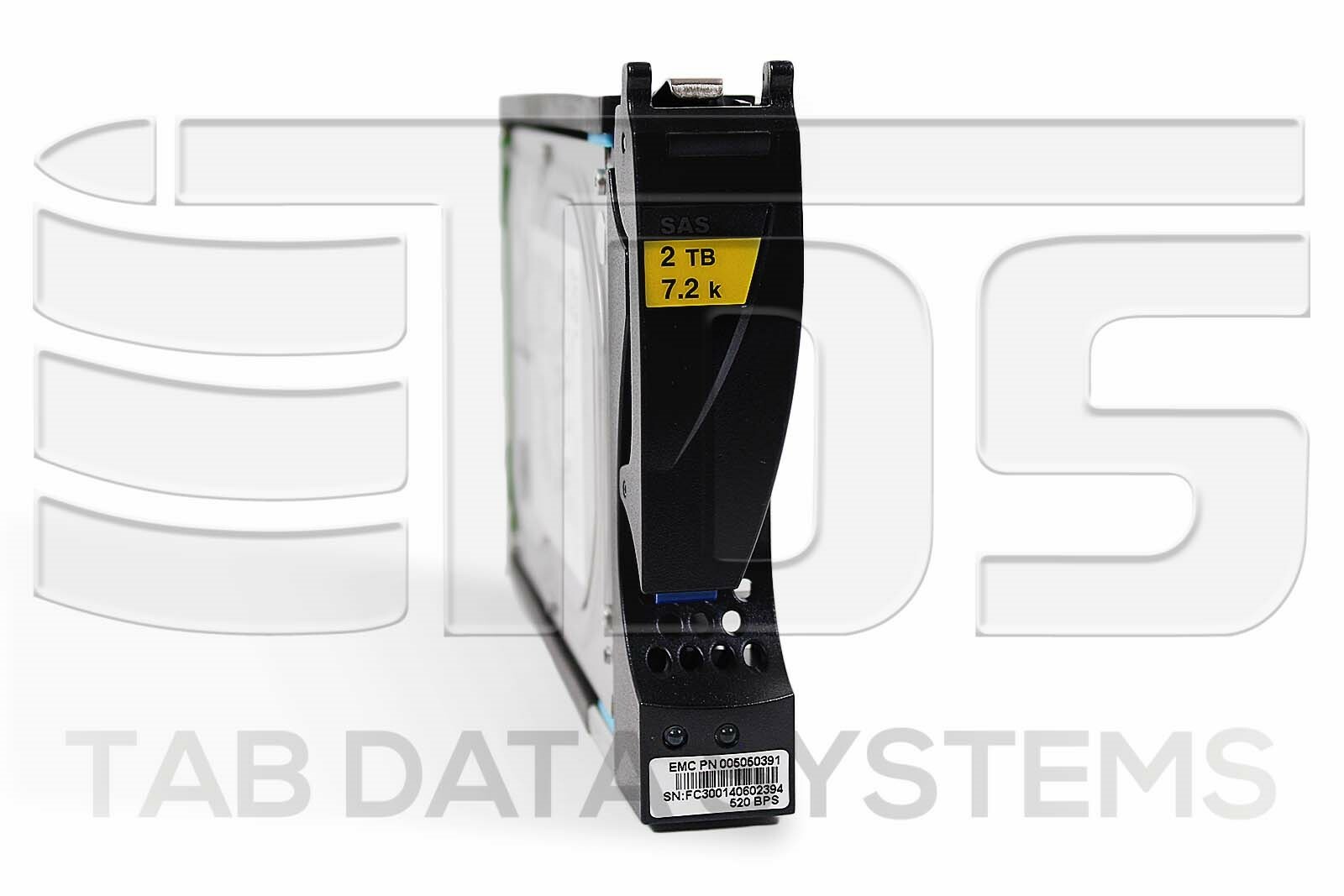 EMC 005050391 2TB 3.5" 7.2K RPM SAS Hard Drive HDD for VMAX10K VMAX20K VMAX40K