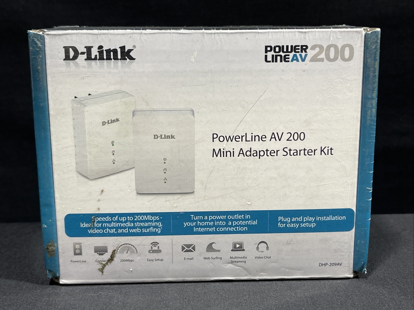 D-Link DHP-209AV PowerLine AV 200 Mini Adapter Starter Kit