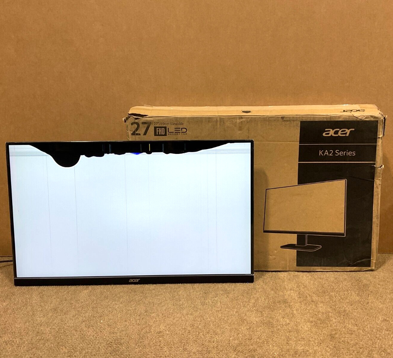 Acer KA272Abi 27" LED LCD Display 1080p black UM.HX2AA.A03 ✅❤️️✅❤️ READ